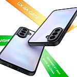 Σκληρή Πλάτη PC+TPU για Samsung Galaxy A37 5G από IMAK UX-9A Series σε Διάφανο χρώμα με ενισχυμένες γωνίες airbag για μέγιστη προστασία.
