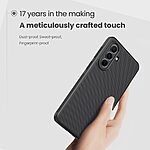 Σκληρή Πλάτη PC+TPU για Samsung Galaxy A37 5G από τη σειρά NILLKIN Frosted Shield Pro σε Μαύρο χρώμα με ματ επιφάνεια και anti-fingerprint προστασία.