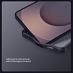 Σκληρή Πλάτη PC+TPU για Samsung Galaxy A37 5G από NILLKIN Camshield Pro Series σε Μαύρο χρώμα με slider προστασίας κάμερας.