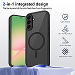 Σκληρή Πλάτη PC+TPU για Samsung Galaxy A37 5G από OEM σε Μαύρο χρώμα με ματ φινίρισμα, μαγνητικό δαχτυλίδι MagSafe και αερόσακους anti-drop.