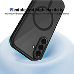 Σκληρή Πλάτη PC+TPU για Samsung Galaxy A37 5G από OEM σε Μαύρο χρώμα με ματ φινίρισμα, μαγνητικό δαχτυλίδι MagSafe και αερόσακους anti-drop.