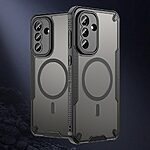 Σκληρή Πλάτη PC+TPU για Samsung Galaxy A37 5G από OEM σε Μαύρο χρώμα με ενσωματωμένο μαγνήτη, αερόσακους γωνιών και frosted φινίρισμα.