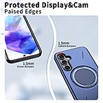 Σκληρή Πλάτη PC+TPU για Samsung Galaxy A37 5G από OEM σε Μπλε χρώμα με περιστρεφόμενο Stand 360° και συμβατότητα MagSafe.