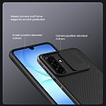 Σκληρή Πλάτη PC+TPU για Samsung Galaxy A37 5G από NILLKIN Camshield Pro Series με καλύπτρα κάμερας ολίσθησης για πλήρη προστασία.
