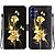 Flip Πορτοφόλι από Συνθετικό Δέρμα (PU) με TPU για Samsung Galaxy A37 5G σε Μαύρο/Χρυσό με θήκες καρτών, stand και λουράκι καρπού.