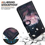 Flip Πορτοφόλι από Συνθετικό Δέρμα (PU) με TPU για Samsung Galaxy A37 5G σε Μωβ χρώμα με θήκες καρτών, stand και λουράκι καρπού.