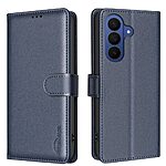 Flip Πορτοφόλι από Συνθετικό Δέρμα (PU) με TPU για Samsung Galaxy A37 5G από BINFEN COLOR BF32 σε Μπλε χρώμα με RFID προστασία και Stand.