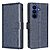 Flip Πορτοφόλι από Συνθετικό Δέρμα (PU) με TPU για Samsung Galaxy A37 5G από BINFEN COLOR BF32 σε Μπλε χρώμα με RFID προστασία και Stand.