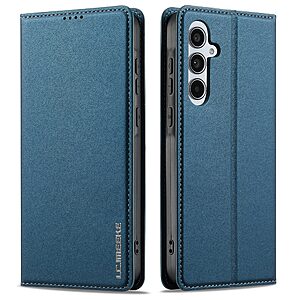 Flip Πορτοφόλι από Συνθετικό Δέρμα (PU) με TPU για Samsung Galaxy A37 5G από LC.IMEEKE L1 Series σε Μπλε χρώμα με Wallet και Stand.