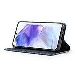 Flip Πορτοφόλι από Συνθετικό Δέρμα (PU) με TPU για Samsung Galaxy A37 5G από LC.IMEEKE L1 Series σε Μπλε χρώμα με Wallet και Stand.