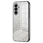 Πλάτη TPU για Samsung Galaxy A37 5G από OEM με gradient glitter σχέδιο και ηλεκτρολυτικό φινίρισμα σε μαύρο χρώμα.