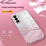 Πλάτη TPU για Samsung Galaxy A37 5G από OEM με gradient glitter σχέδιο και ηλεκτρολυτικό φινίρισμα σε μαύρο χρώμα.