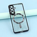Πλάτη TPU για Samsung Galaxy A37 5G από OEM με ηλεκτρολυτικό σχεδιασμό CD vein, μαγνητική συμβατότητα και προστασία φακού κάμερας σε Μαύρο χρώμα.