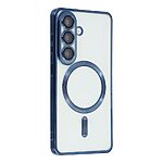 Πλάτη TPU για Samsung Galaxy A37 5G από OEM σε Μπλε χρώμα με ηλεκτρολυτικό σχεδιασμό CD veins, μαγνητική συμβατότητα και προστασία φακού κάμερας.