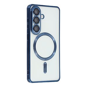 Πλάτη TPU για Samsung Galaxy A37 5G από OEM σε Μπλε χρώμα με ηλεκτρολυτικό σχεδιασμό CD veins, μαγνητική συμβατότητα και προστασία φακού κάμερας.