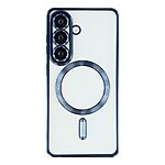 Πλάτη TPU για Samsung Galaxy A37 5G από OEM σε Μπλε χρώμα με ηλεκτρολυτικό σχεδιασμό CD veins, μαγνητική συμβατότητα και προστασία φακού κάμερας.