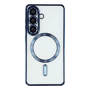 Πλάτη TPU για Samsung Galaxy A37 5G από OEM σε Μπλε χρώμα με ηλεκτρολυτικό σχεδιασμό CD veins, μαγνητική συμβατότητα και προστασία φακού κάμερας.