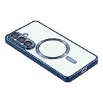 Πλάτη TPU για Samsung Galaxy A37 5G από OEM σε Μπλε χρώμα με ηλεκτρολυτικό σχεδιασμό CD veins, μαγνητική συμβατότητα και προστασία φακού κάμερας.