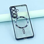 Πλάτη TPU για Samsung Galaxy A37 5G από OEM σε Μπλε χρώμα με ηλεκτρολυτικό σχεδιασμό CD veins, μαγνητική συμβατότητα και προστασία φακού κάμερας.