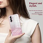 Πλάτη TPU για Samsung Galaxy A37 5G από OEM σε Ροζ χρώμα με gradient glitter σχεδιασμό και ηλεκτρολυτικό φινίρισμα για κομψή προστασία.