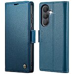 Flip Πορτοφόλι από Συνθετικό Δέρμα (PU) για Samsung Galaxy A57 5G - CASEME 023 - Μπλε με RFID προστασία, θήκες καρτών και αναδιπλούμενη βάση.