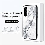Σκληρή Πλάτη PC+Tempered Glass για Samsung Galaxy A57 5G από OEM με μοτίβο μαρμάρου σε Σμαραγδί χρώμα. Τριπλή προστασία με γυαλί, PC και TPU.