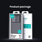 Σκληρή Πλάτη PC+TPU για Samsung Galaxy A57 5G από NILLKIN Camshield Pro Series σε ημιδιάφανο μαύρο χρώμα με sliding κάλυμμα κάμερας.