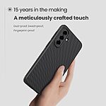 Σκληρή Πλάτη PC+TPU για Samsung Galaxy A57 5G από NILLKIN Frosted Shield Pro σε Μαύρο χρώμα με ματ φινίρισμα και αντιολισθητική επιφάνεια.