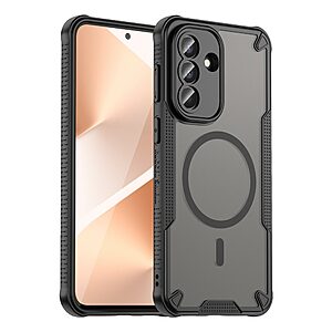 Σκληρή Πλάτη PC+TPU για Samsung Galaxy A57 5G από OEM σε Μαύρο χρώμα με ενσωματωμένο μαγνήτη, αερόσακους γωνιών και προστασία κάμερας.