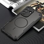 Σκληρή Πλάτη PC+TPU για Samsung Galaxy A57 5G από OEM σε Μαύρο χρώμα με ενσωματωμένο μαγνήτη, αερόσακους γωνιών και προστασία κάμερας.