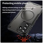 Σκληρή Πλάτη PC+TPU για Samsung Galaxy A57 5G από OEM σε Μαύρο χρώμα με ενσωματωμένο μαγνήτη, αερόσακους γωνιών και προστασία κάμερας.