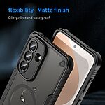 Σκληρή Πλάτη PC+TPU για Samsung Galaxy A57 5G από OEM σε Μαύρο χρώμα με ενσωματωμένο μαγνήτη, αερόσακους γωνιών και προστασία κάμερας.