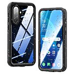 Full Body θήκη PC+TPU για Samsung Galaxy A57 5G από REDPEPPER σε Μαύρο χρώμα με IP68 αδιάβροχη προστασία, dustproof και λουράκι μεταφοράς.