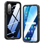 Full Body θήκη PC+TPU για Samsung Galaxy A57 5G από REDPEPPER σε Μαύρο χρώμα με IP68 αδιάβροχη προστασία, dustproof και λουράκι μεταφοράς.