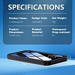 Full Body θήκη PC+TPU για Samsung Galaxy A57 5G από REDPEPPER σε Μαύρο χρώμα με IP68 αδιάβροχη προστασία, dustproof και λουράκι μεταφοράς.