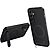 Σκληρή Πλάτη PC+TPU για Samsung Galaxy A57 5G από WANLONFENG QT Series σε Μαύρο χρώμα με υφή Carbon Fiber και ενσωματωμένο Stand.
