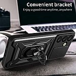 Σκληρή Πλάτη PC+TPU για Samsung Galaxy A57 5G από OEM σε Μπλε χρώμα, με περιστρεφόμενο Stand, προστασία κάμερας και μαγνητική συμβατότητα βάσης αυτοκινήτου.
