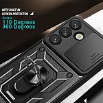 Σκληρή Πλάτη PC+TPU για Samsung Galaxy A57 5G από OEM σε Μπλε χρώμα, με περιστρεφόμενο Stand, προστασία κάμερας και μαγνητική συμβατότητα βάσης αυτοκινήτου.