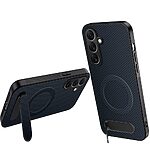 Σκληρή Πλάτη PC+TPU για Samsung Galaxy A57 5G από WANLONFENG QT Series σε Μπλε Σκούρο χρώμα με ενσωματωμένο Kickstand και μαγνητική συμβατότητα.