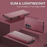 Flip Πορτοφόλι από Συνθετικό Δέρμα (PU) για Samsung Galaxy A57 5G - CASEME 023 - Κόκκινο με RFID Blocking, θήκες καρτών και βάση στήριξης.