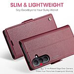 Flip Πορτοφόλι από Συνθετικό Δέρμα (PU) για Samsung Galaxy A57 5G - CASEME 023 - Κόκκινο με RFID Blocking, θήκες καρτών και βάση στήριξης.