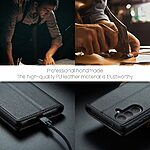 Flip Πορτοφόλι από Συνθετικό Δέρμα (PU) για Samsung Galaxy A57 5G από CASEME 023 σε Μαύρο με RFID προστασία, θήκες καρτών και stand.