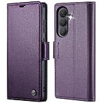 Flip Πορτοφόλι από Συνθετικό Δέρμα (PU) για Samsung Galaxy A57 5G από CASEME 023 Series σε Μωβ χρώμα με RFID προστασία, Wallet και Stand.