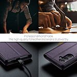 Flip Πορτοφόλι από Συνθετικό Δέρμα (PU) για Samsung Galaxy A57 5G από CASEME 023 Series σε Μωβ χρώμα με RFID προστασία, Wallet και Stand.