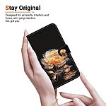 Flip Πορτοφόλι από Συνθετικό Δέρμα (PU) με TPU για Samsung Galaxy A57 5G σε Χρυσό χρώμα με θήκες καρτών, Stand και Λουράκι καρπού.