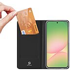 Flip Θήκη από Συνθετικό Δέρμα (PU) με TPU για Samsung Galaxy A57 5G από DUX DUCIS Skin Pro Series σε Μαύρο με θήκη κάρτας και Stand.