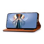 Flip Πορτοφόλι από Συνθετικό Δέρμα (PU) με TPU για Samsung Galaxy A57 5G από KHAZNEH σε Μαύρο χρώμα με θήκες καρτών και Stand.