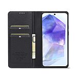Flip Πορτοφόλι από Συνθετικό Δέρμα (PU) με TPU για Samsung Galaxy A57 5G από LC.IMEEKE L1 Series σε Μαύρο χρώμα με Wallet και Stand.