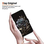 Flip Πορτοφόλι από Συνθετικό Δέρμα (PU) με TPU για Samsung Galaxy A57 5G σε Μαύρο χρώμα με θήκες καρτών, Stand και Λουράκι καρπού.