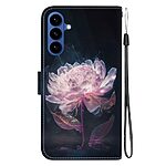 Flip Πορτοφόλι από Συνθετικό Δέρμα (PU) με TPU για Samsung Galaxy A57 5G σε Μωβ χρώμα με θήκες καρτών, Stand και Λουράκι καρπού.